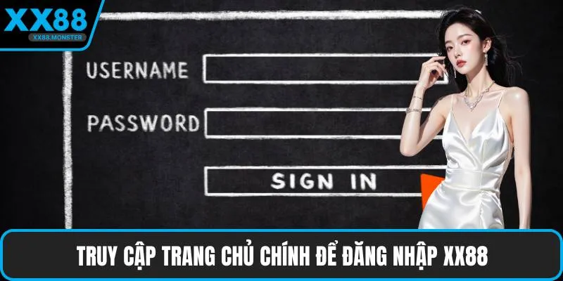 Truy cập trang chủ chính để đăng nhập XX88